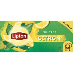 LIPTON Thé vert citron (la boite de 20 sachets)