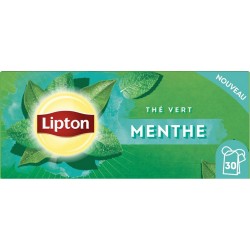 LIPTON Thé vert menthe (la boite de 30 sachets)