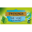 TWININGS Thé vert Menthe Twinings (la boite de 25 sachets)