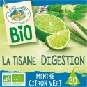 LA TISANIERE Infusion Bio Digestion Menthe Citron Vert (la boite de 20 sachets)