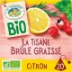 LA TISANIERE Infusion Bio Brûle Graisse Citron (la boite de 20 sachets)