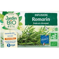 JARDIN BIO Infusion romarin Bio ETIC (la boîte de 20 sachets)