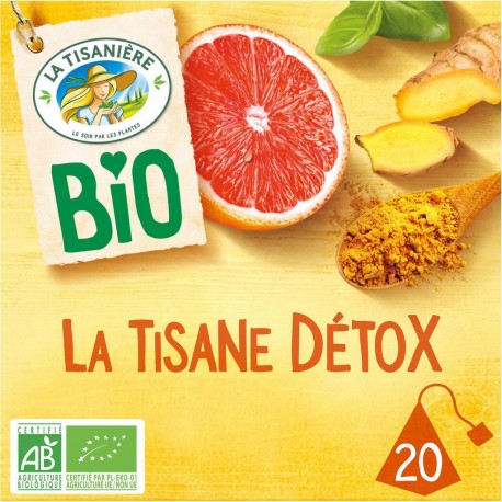 LA TISANIERE Infusion Bio Detox (la boite de 20 sachets)