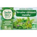 JARDIN BIO Infusion verveine menthe Bio ETIC (la boîte de 20 sachets)