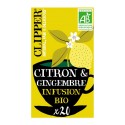 CLIPPER Infusion Citron gingembre (la boîte de 20 sachets 50g)