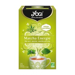 YOGI Thé vert matcha énergie Bio (la boite de 15 sachets)