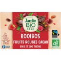 JARDIN BIO Infusion rooibos cacao fruits rouge Bio ETIC (la boite de 20 sachets)