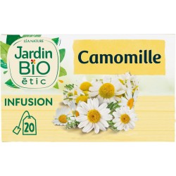 JARDIN BIOLOGIQUE Infusion camomille Bio (la boite de 20 sachets)