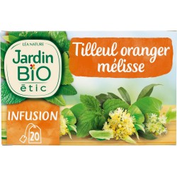 JARDIN BIO Infusion détente oranger et tilleul Bio ETIC (la boîte de 20 sachets) SACHS L