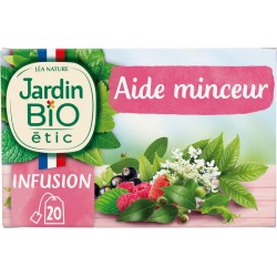 JARDIN BIO Infusion aide minceur fruits rouges Bio ETIC (la boîte de 20 sachets)