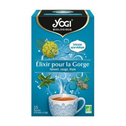 YOGI Infusion élixir pour la gorge Bio (la boite de 15 sachets)