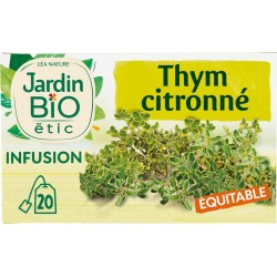 JARDIN BIO Infusion thym citron Bio ETIC (la boîte de 20 sachets)