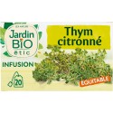 JARDIN BIO Infusion thym citron Bio ETIC (la boîte de 20 sachets)