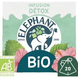 ELEPHANT Infusion détox, bio (la boite de 20 sachets)