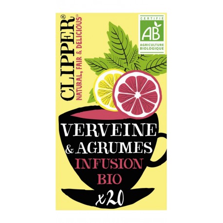 CLIPPER Infusion Verveine Agrumes (le paquet de 20 sachets)