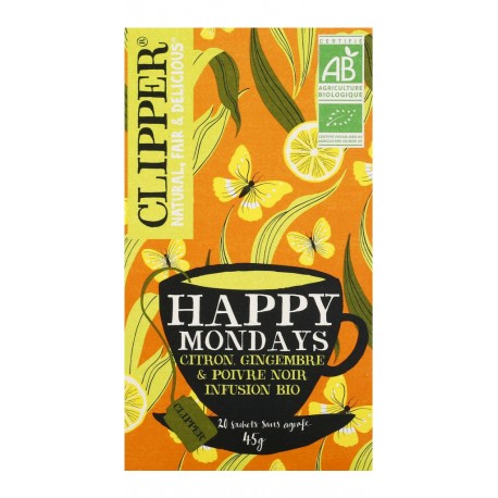 CLIPPER Infusion Happy Mondays la boîte de 45g