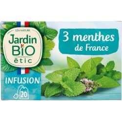 JARDIN BIO Infusion menthe Bio ETIC (la boîte de 20 sachets)