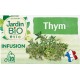 JARDIN BIO Infusion thym Bio ETIC (la boîte de 20 sachets)