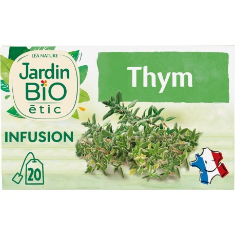 JARDIN BIO Infusion thym Bio ETIC (la boîte de 20 sachets)