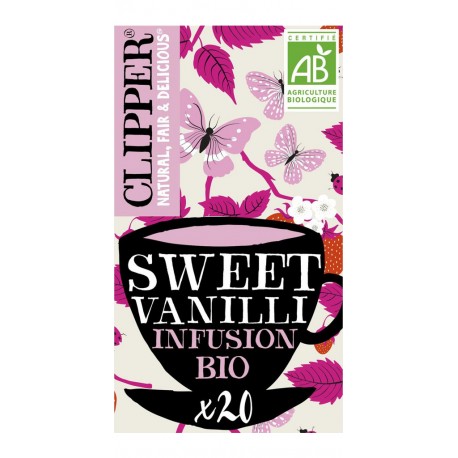 CLIPPER Infusion Sweet vanille (la boîte de 20 sachets)