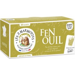 LES 2 MARMOTTES Infusion Fenouil (la boite de 30 sachets ) 60G 60L