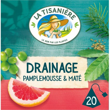 LA TISANIERE Infusion drainage pamplemousse (la boite de 20 sachets)