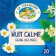 LA TISANIERE Infusion tilleul oranger camomille (la boite de 20 ) SACHETS L