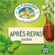 LA TISANIERE Infusion menthe anis-vert verveine (la boite de 20 sachets)