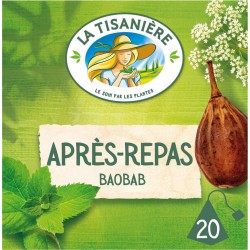 LA TISANIERE Infusion menthe anis-vert verveine (la boite de 20 sachets)