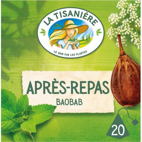 LA TISANIERE Infusion menthe anis-vert verveine (la boite de 20 sachets)