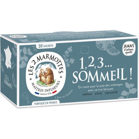 LES 2 MARMOTTES Infusion Sommeil (la boite de 30 sachets ) 36G 36L