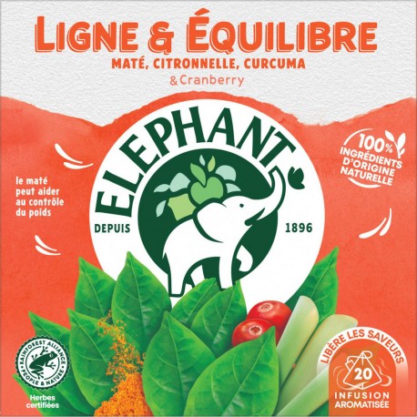 ELEPHANT Infusion ligne et equilibre (la boite de 20 sachets)