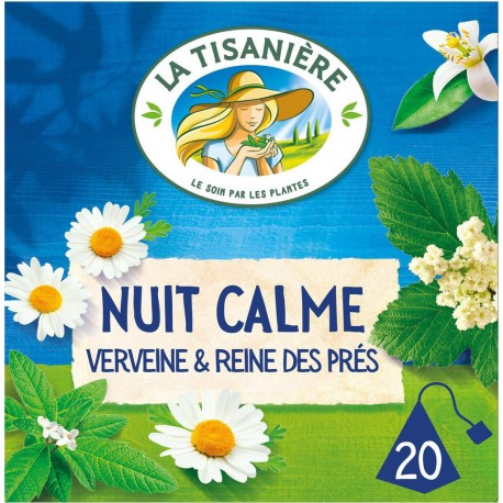 LA TISANIERE Infusion nuit calme verveine (la boite de 20 sachets)