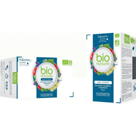 BIONUTRISANTE Infusion anti-stress Bio (la boîte de 20 sachets)