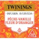 TWININGS Infusion pêche vanille fleur d'oranger (la boite de 20 sachets)