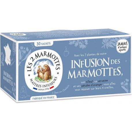 LES 2 MARMOTTES Infusion Des Marmottes (la boite de 30 sachets 46g)