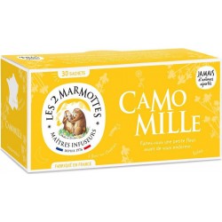 LES 2 MARMOTTES Infusion Camomille Matricaire (la boite de 30 sachets 30g)