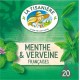 LA TISANIERE Infusion menthe verveine (la boite de 20 sachets)