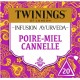 TWININGS Infusion Ayurveda Poire Miel Cannelle (la boite de 20 ) SACHETS L