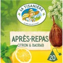 LA TISANIERE Infusion Après-repas citron (la boite de 25 sachets 37,5 g)