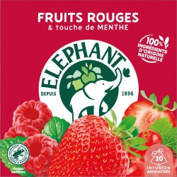 ELEPHANT Infusion fruits rouges touche de menthe (la boite de 20 sachets)