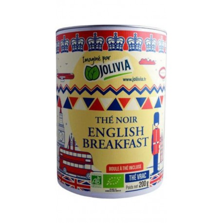 200 G Thé Noir English Breakfast Bio (la boîte de 200 g)