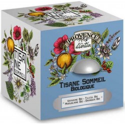 30 Tisane Sommeil Bio Boite Métal Sachets Mousseline