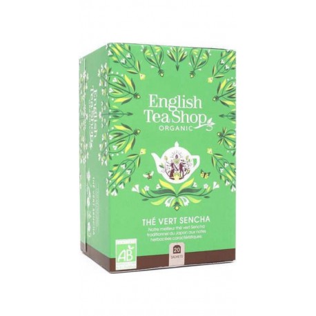 20 Thé Vert Sencha Du Japon Bio En Sachets Boite Infusettes