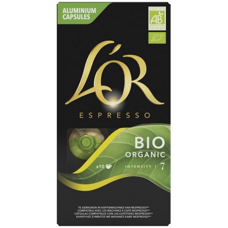 L OR Café capsules bio intensité 7 compatibles Nespresso L'OR (capsules)