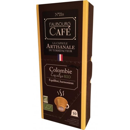 SANS MARQUE Café capsules Compatibles Nespresso Colombie excelso Bio 10 capsules