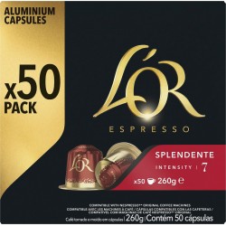 L OR Café capsules splendente compatibles Nespresso L'OR (capsules) 50 50L