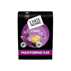 CARTE NOIRE Café dosettes Corsé n°7 compatibles Senseo (48 dosettes)