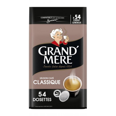 GRAND MERE SENSEO Café dosettes classique GRAND'MERE SENSEO (54 dosettes)