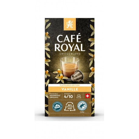 CAFE ROYAL Café capsules Compatibles Nespresso vanille (capsules) 10 10L